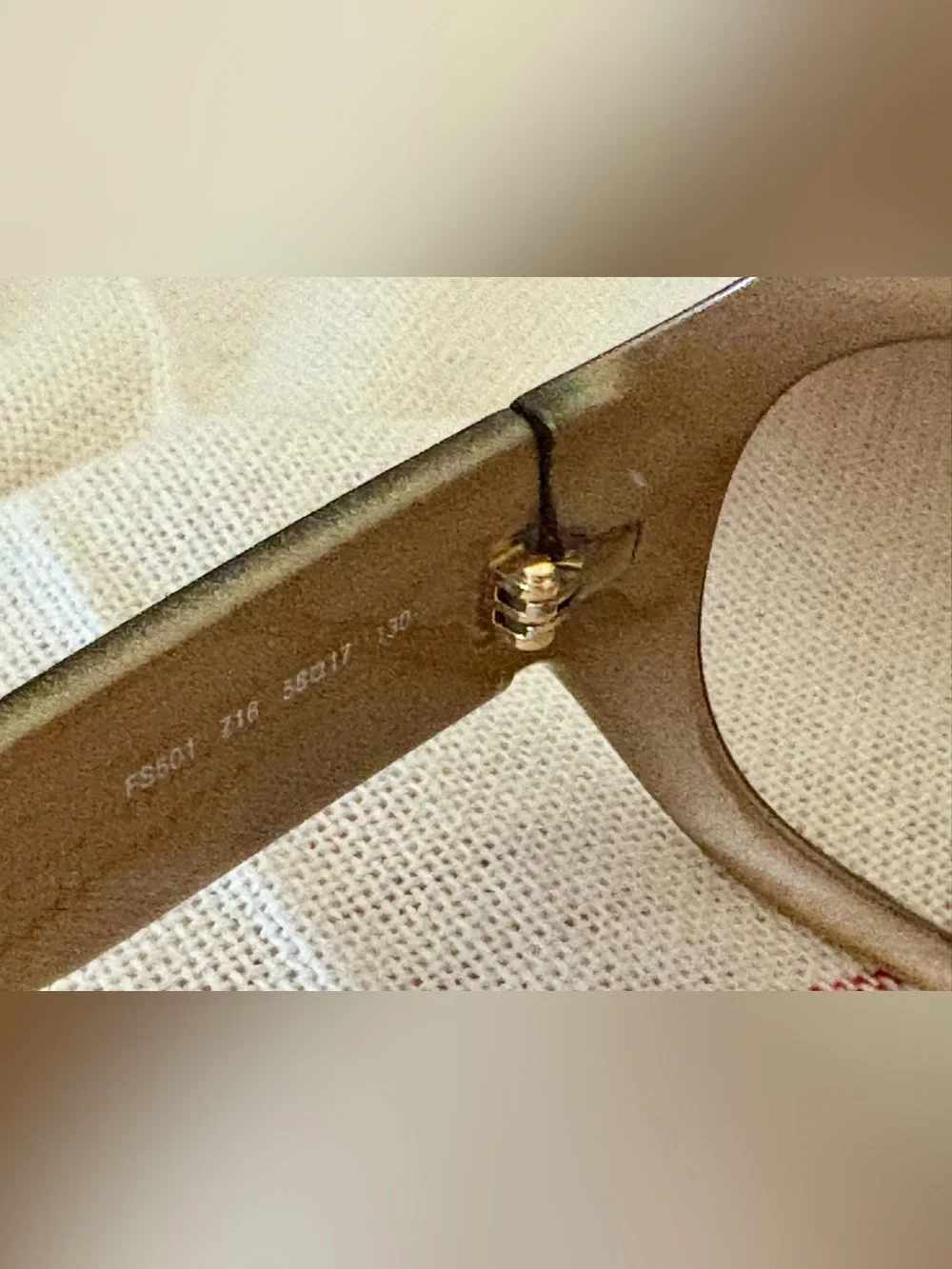 Vintage Fendi Zucca FS 501 Light Havana Brown Radiant  Sunglasses